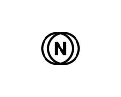 n logotyp design vektor mall