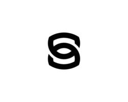 s logotyp design vektor mall