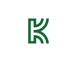 k kk logotyp design vektor mall