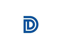 d logotyp design vektor mall