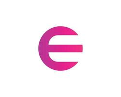 e logotyp design vektor mall