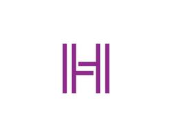 h logotyp design vektor mall