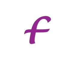 f logotyp design vektor mall