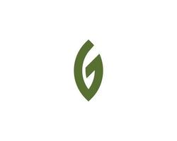 g logotyp design vektor mall