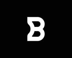 b logotyp design vektor mall