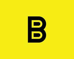 b-Logo-Design-Vektorvorlage vektor