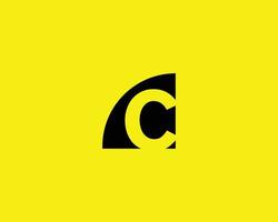 c logotyp design vektor mall