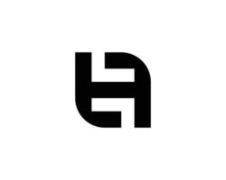 h logotyp design vektor mall