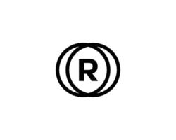 r-Logo-Design-Vektorvorlage vektor