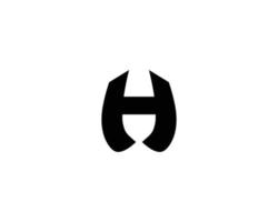 h logotyp design vektor mall