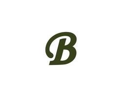 b logotyp design vektor mall