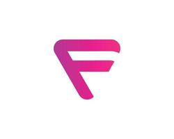 f logotyp design vektor mall