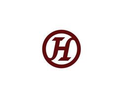 h logotyp design vektor mall