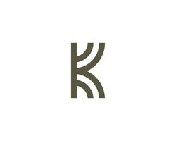 k kk logotyp design vektor mall