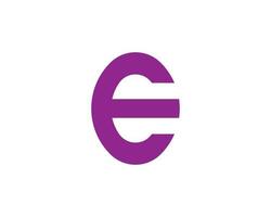 e-Logo-Design-Vektorvorlage vektor