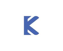 k kk-Logo-Design-Vektorvorlage vektor