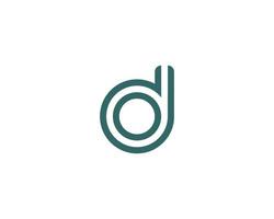 d-Logo-Design-Vektorvorlage vektor