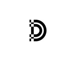 d logotyp design vektor mall