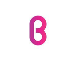 b logotyp design vektor mall