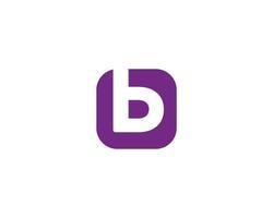 b logotyp design vektor mall