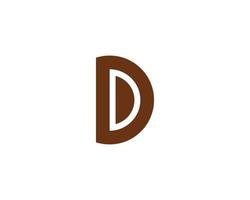 d logotyp design vektor mall