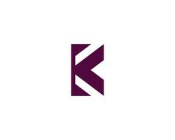 k kk-Logo-Design-Vektorvorlage vektor