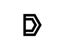 d logotyp design vektor mall