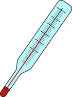 Thermometer, Illustration, Vektor auf weißem Hintergrund.