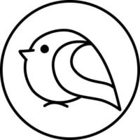schluckt Vogel, Illustration, auf weißem Hintergrund. vektor