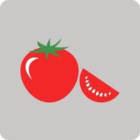 Italienische Tomate, Illustration, Vektor, auf weißem Hintergrund. vektor