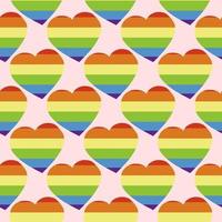 lgbt-herzmuster, illustration, vektor auf weißem hintergrund