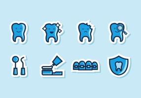 Free Funny Dental Icons Vektor