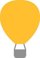 gul ballong, illustration, vektor på en vit bakgrund.