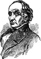 Daniel Webster, Vintage-Illustration vektor