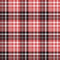 Nahtloses Muster in den Farben Schwarz, Rot und Weiß für Plaid, Stoff, Textil, Kleidung, Tischdecke und andere Dinge. Vektorbild. vektor