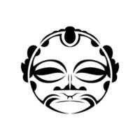 polynesische Masken im Tattoo-Stil. Vektor-Illustration. vektor