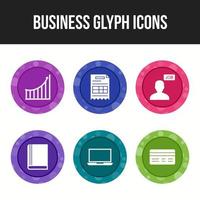 6 Business Icons Pack vektor