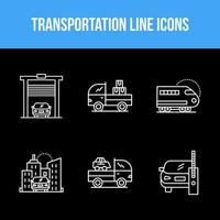 Satz von Transportleitungssymbolen vektor