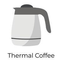 trendiger Kaffeekocher vektor