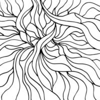 tyg abstrakt doodles, hand ritade, rader, skriva ut, konst. vektor