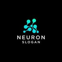 Neuron-Logo-Design-Icon-Vorlage vektor