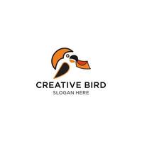 kreative Vogel-Logo-Vektor-Icon-Design-Vorlage vektor