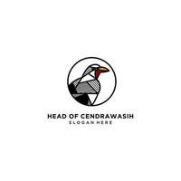 cendrawasih-Logo-Icon-Design-Vektor vektor