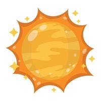 Plats Sol galax astronomi i tecknad serie stil vektor