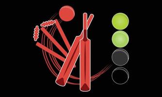 Cricket-Svg-Illustrationen-Design. vektor