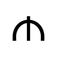 azerbaijan valuta ikon symbol, azerbajdzjanska manat, azn tecken. vektor illustration