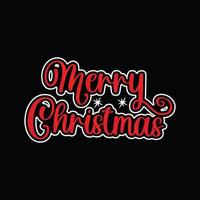 Frohe Weihnachten-Vektor-T-Shirt-Vorlage. Vektorgrafiken, Weihnachts-T-Shirt-Design. kann für bedruckte Tassen, Aufkleberdesigns, Grußkarten, Poster, Taschen und T-Shirts verwendet werden. vektor