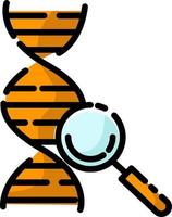 DNA-Biologie, Illustration, Vektor auf weißem Hintergrund.