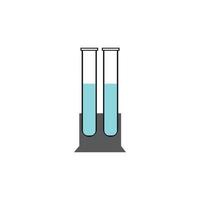 Symbolvektor für Laborglas vektor