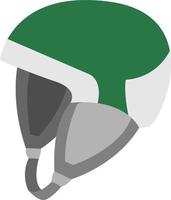 Skihelm, Illustration, Vektor auf weißem Hintergrund.